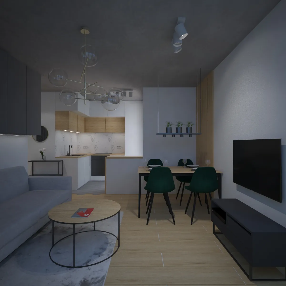 Warta Residence – aranżacja wnętrz AM Design Studio, zdjęcie 5
