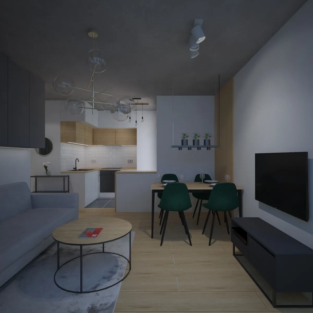 Warta Residence – aranżacja wnętrz AM Design Studio, zdjęcie 13