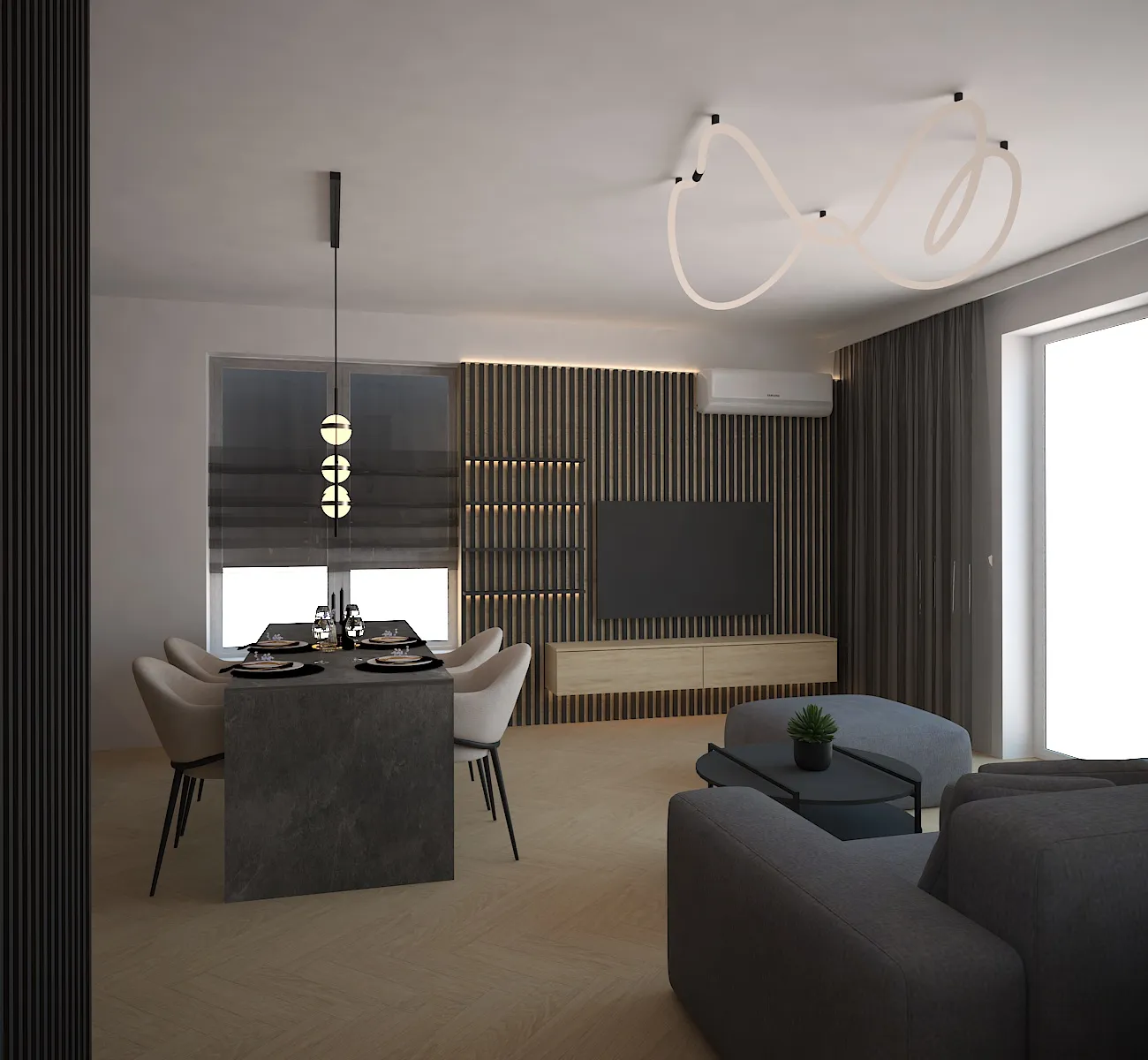 Żegrze – aranżacja wnętrz AM Design Studio, zdjęcie 2