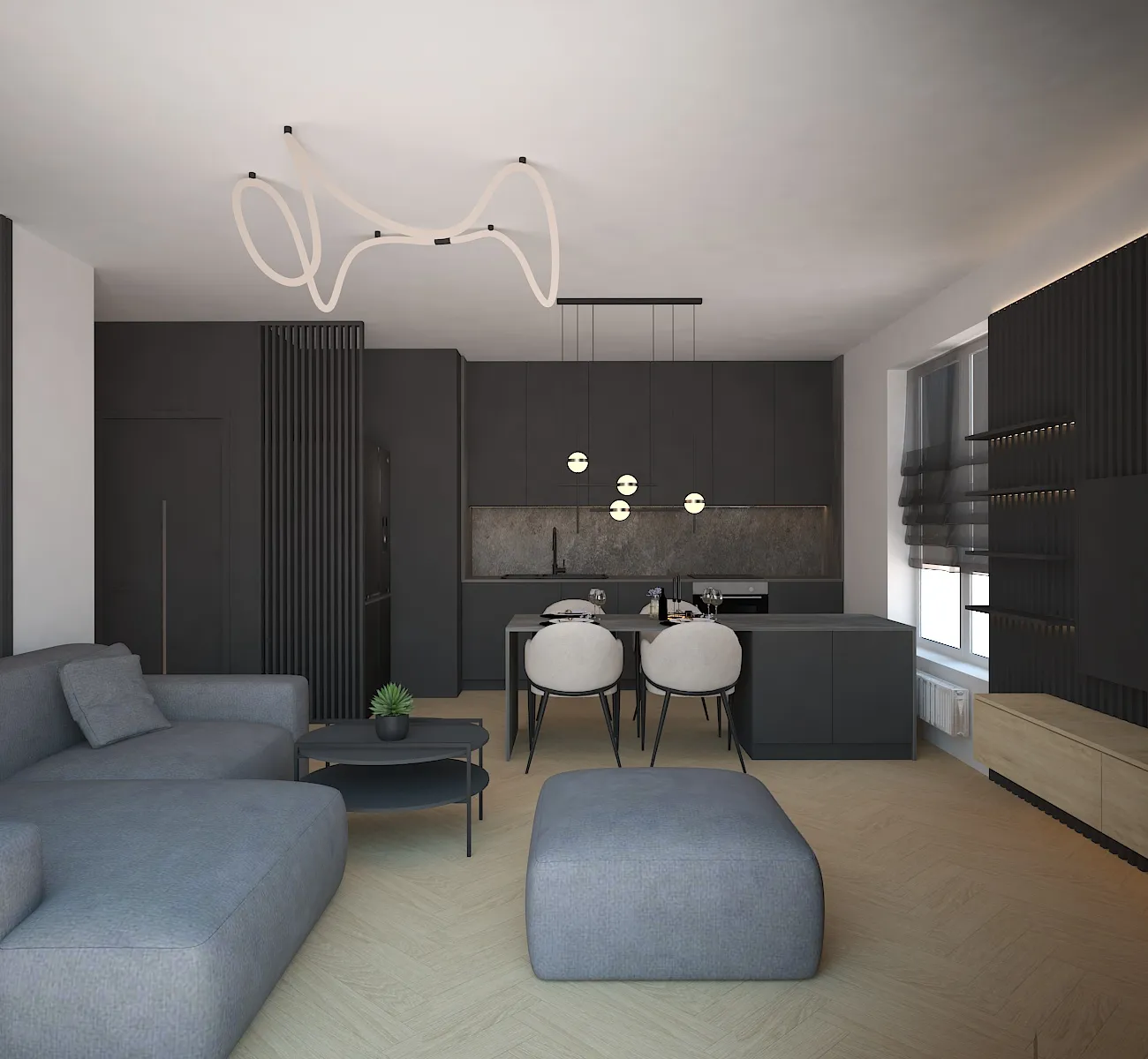 Żegrze – aranżacja wnętrz AM Design Studio, zdjęcie 3